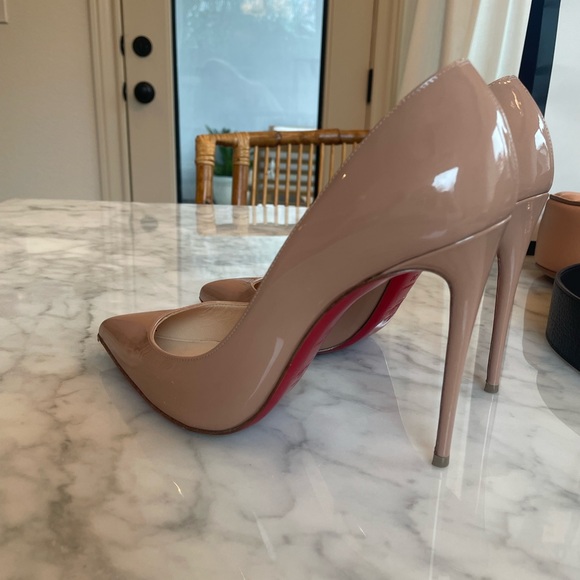 Christian Louboutin Pigalle Follies 100 Patent Nude Size 38 (8) - Picture 4 of 5